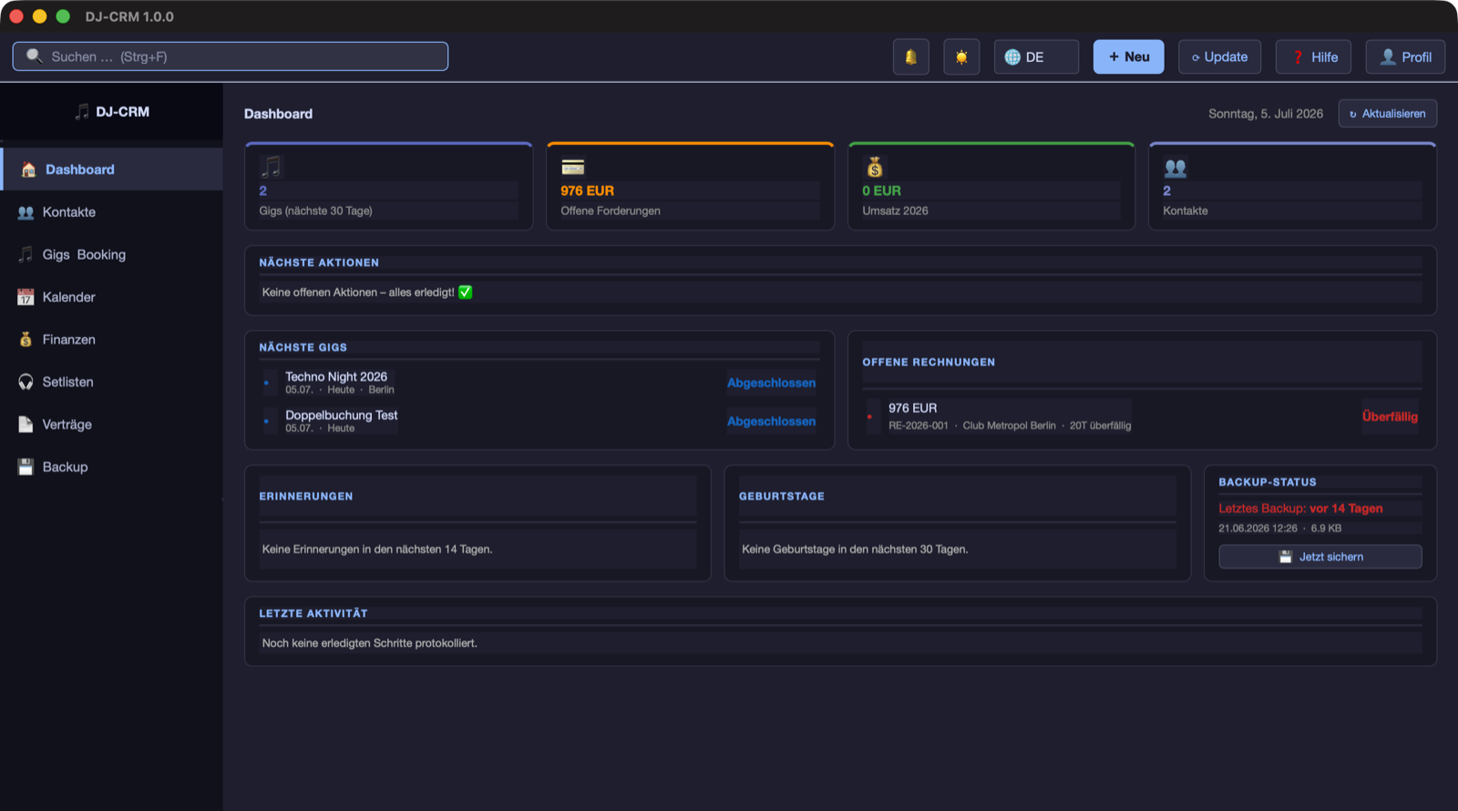 DJ Cataclysm – DJ-CRM macOS