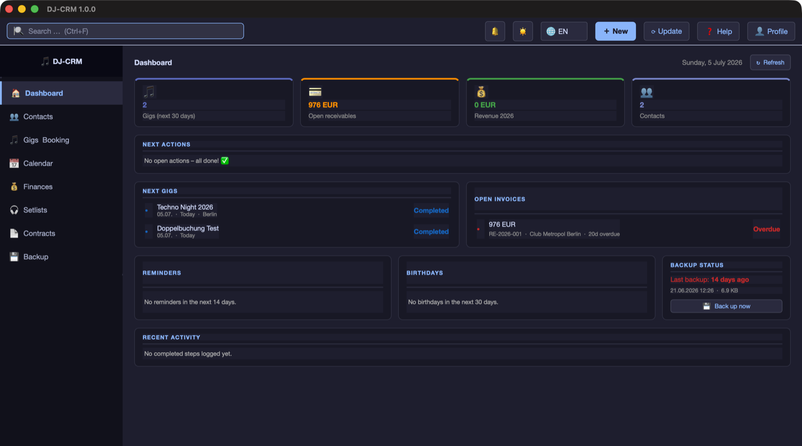 DJ Cataclysm – DJ-CRM macOS
